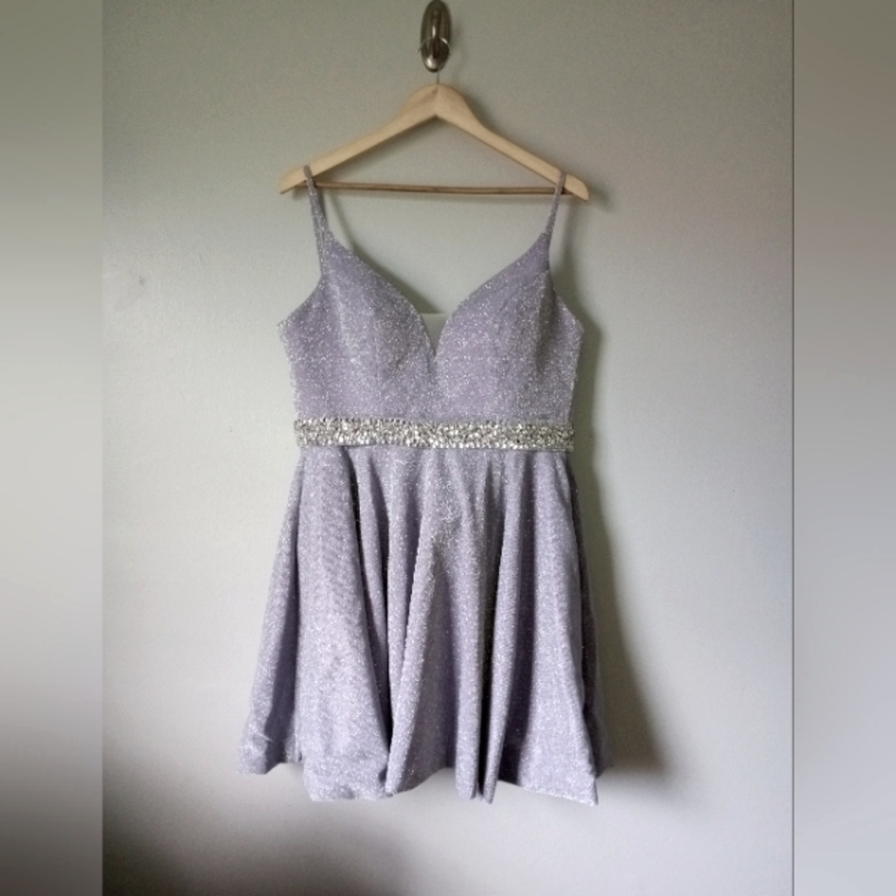 Lavender Rhinestone Dress